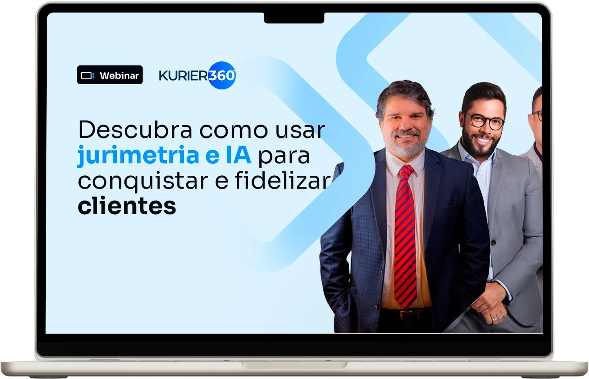 Capa do webinar Descubra como usar jurimetria e IA para conquistar e fidelizar clientes